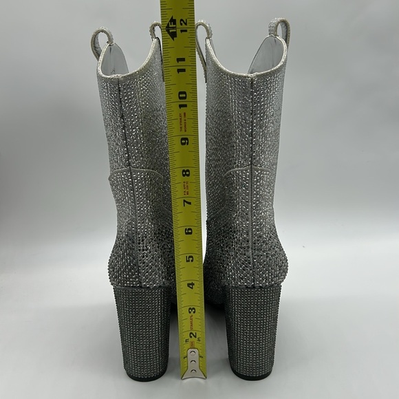 Daniel x Diamond Johnny Guitar Glitter Cowboy Boots Sz 6.5 NWT Box & Dust Bag - Picture 5 of 11